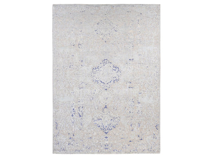 Blue 10'0" x 14'1" Transitional Hand knotted Wool/Silk Rug - Sku: O080783