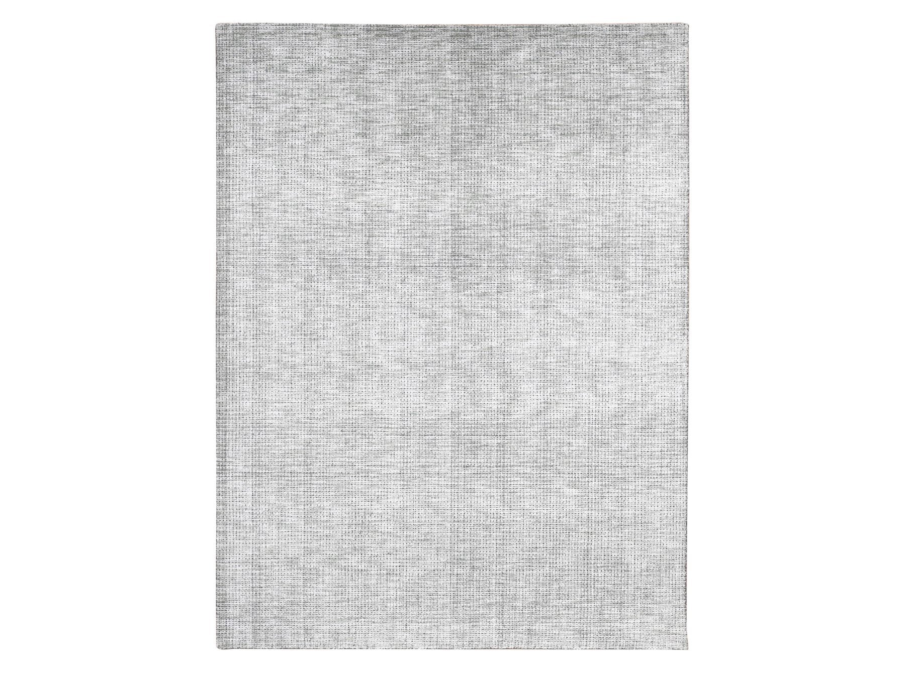 Modern / Contemporary hand-knotted wool/silk rug in Green, 9'1" x 12'1" — SKU O080812