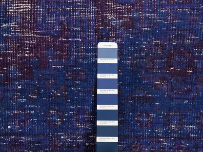 Vintage hand-knotted wool rug in Overdyed, 6'10" x 10'1" — SKU O080916 (view 7)