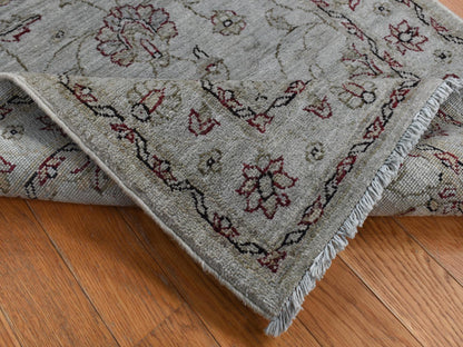 Mahal Vintage hand-knotted wool runner in Overdyed & Silver, 2'8" x 13' — SKU O080932 (view 4)
