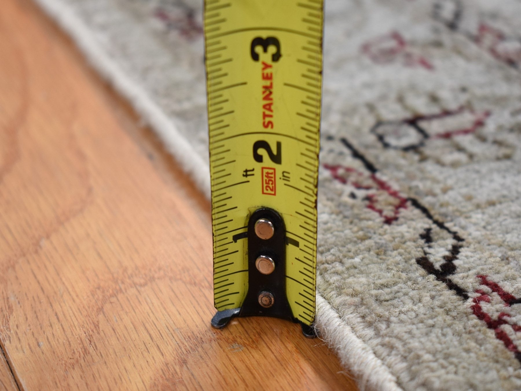 Mahal Vintage hand-knotted wool runner in Overdyed & Silver, 2'8" x 13' — SKU O080932 (view 7)