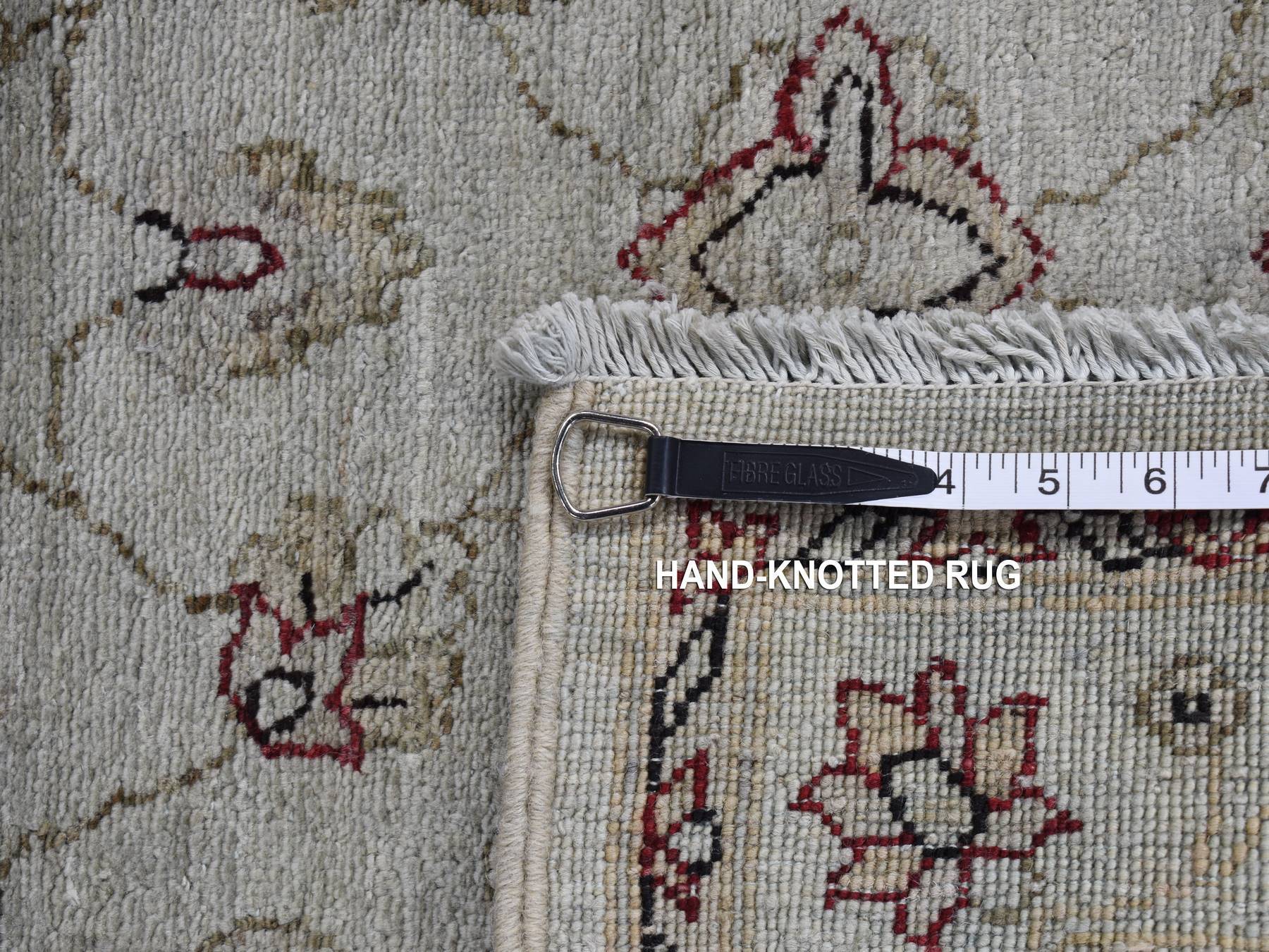 Mahal Vintage hand-knotted wool runner in Overdyed & Silver, 2'8" x 13' — SKU O080932 (view 8)