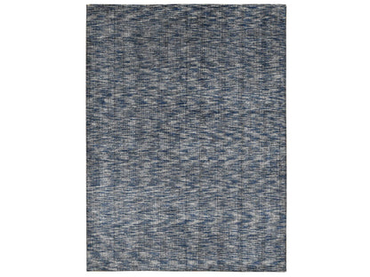 Blue 9'2" x 12'0" Modern and Contemporary Handloom Wool/Silk Rug - Sku: O080945
