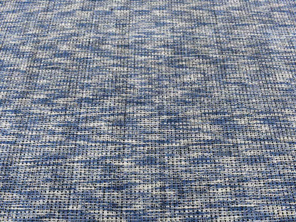 Blue 9'2" x 12'0" Modern and Contemporary Handloom Wool/Silk Rug - Sku: O080945