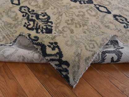 Beige 5'10" x 8'7" Tribal & Geometric Hand knotted Wool Rug - Sku: O080964
