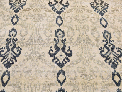 Beige 5'10" x 8'7" Tribal & Geometric Hand knotted Wool Rug - Sku: O080964
