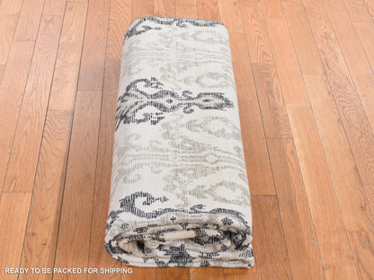 Beige 5'10" x 8'7" Tribal & Geometric Hand knotted Wool Rug - Sku: O080964