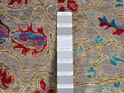 Brown 6'0" x 9'0" Maharaja Hand knotted Wool/Silk Rug - Sku: O080972