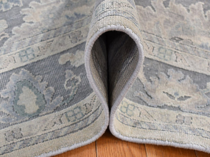 Oushak Oushak hand-knotted wool/silk rug in Gray, 6'1" x 8'9" — SKU O080990 (view 6)