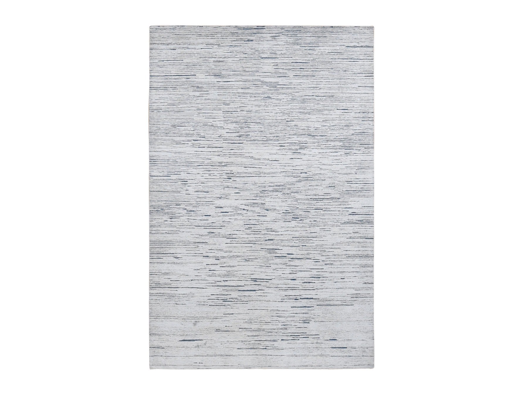 Modern / Contemporary hand-knotted wool rug in Ivory, 6'1" x 9'4" — SKU O080991