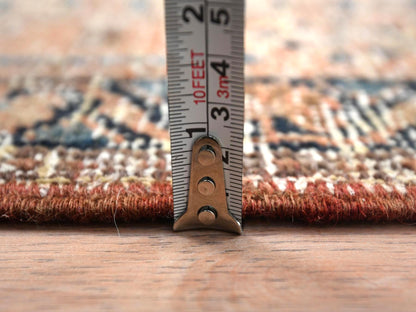 Brown 3'5" x 10'6" Vintage Hand knotted Wool Rug - Sku: O081077
