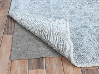 Blue 9'10" x 12'2" Vintage Hand knotted Wool Rug - Sku: O081099