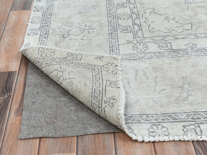 Beige 9'7" x 13'2" Vintage Hand knotted Wool Rug - Sku: O081125