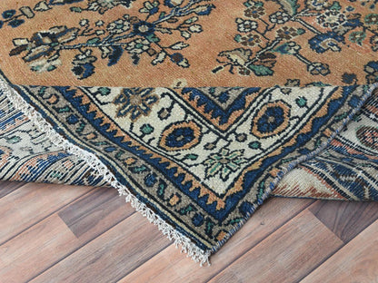 Orange 8'0" x 11'1" Vintage Hand knotted Wool Rug - Sku: O081168