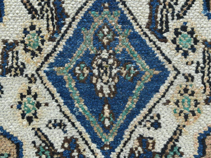 Brown 6'6" x 9'6" Vintage Hand knotted Wool Rug - Sku: O081194
