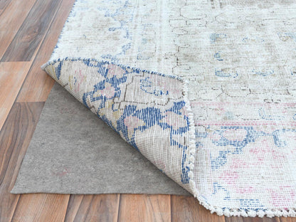 Beige 8'7" x 12'0" Vintage Hand knotted Wool Rug - Sku: O081249