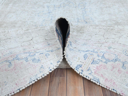Beige 8'7" x 12'0" Vintage Hand knotted Wool Rug - Sku: O081249