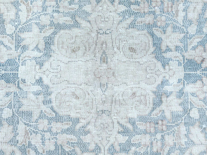 Ivory 9'0" x 12'0" Vintage Hand knotted Wool Rug - Sku: O081254