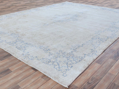 Blue 9'7" x 12'9" Vintage Hand knotted Wool Rug - Sku: O081265