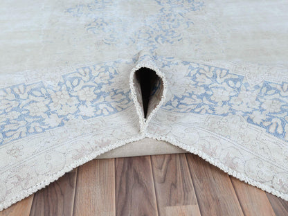 Blue 9'7" x 12'9" Vintage Hand knotted Wool Rug - Sku: O081265