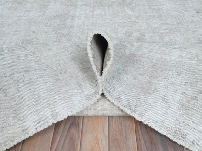 Beige 8'1" x 10'9" Vintage Hand knotted Wool Rug - Sku: O081285