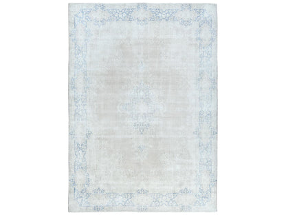 Beige 9'7" x 13'2" Vintage Hand knotted Wool Rug - Sku: O081628
