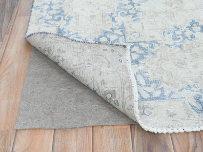Beige 9'7" x 13'2" Vintage Hand knotted Wool Rug - Sku: O081628