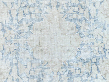 Beige 9'7" x 13'2" Vintage Hand knotted Wool Rug - Sku: O081628