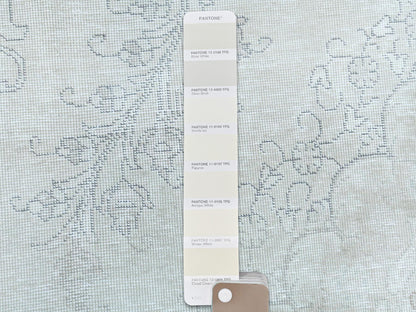 Ivory 9'5" x 12'6" Vintage Hand knotted Wool Rug - Sku: O081691