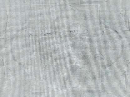 Ivory 9'5" x 12'6" Vintage Hand knotted Wool Rug - Sku: O081691