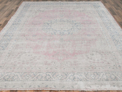 Pink 8'5" x 11'9" Persian Hand knotted Wool Rug - Sku: O081930