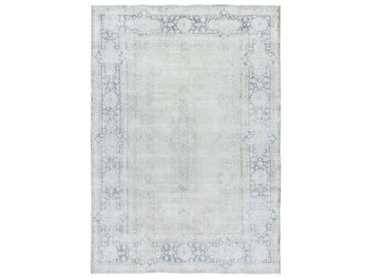 Ivory 7'0" x 10'0" Persian Hand knotted Wool Rug - Sku: O081940