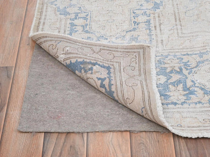 Ivory 7'0" x 10'0" Persian Hand knotted Wool Rug - Sku: O081940