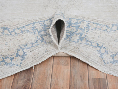 Ivory 7'0" x 10'0" Persian Hand knotted Wool Rug - Sku: O081940