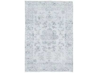 Ivory 6'9" x 10'1" Persian Hand knotted Wool Rug - Sku: O081941