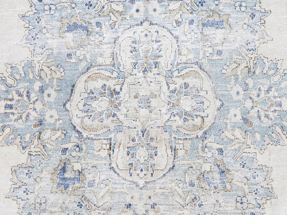Ivory 6'9" x 10'1" Persian Hand knotted Wool Rug - Sku: O081941