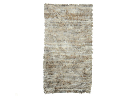 Beige 2'10" x 5'5" Modern and Contemporary Hand knotted Wool Rug - Sku: O082024