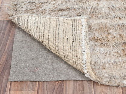 Beige 2'10" x 5'5" Modern and Contemporary Hand knotted Wool Rug - Sku: O082024