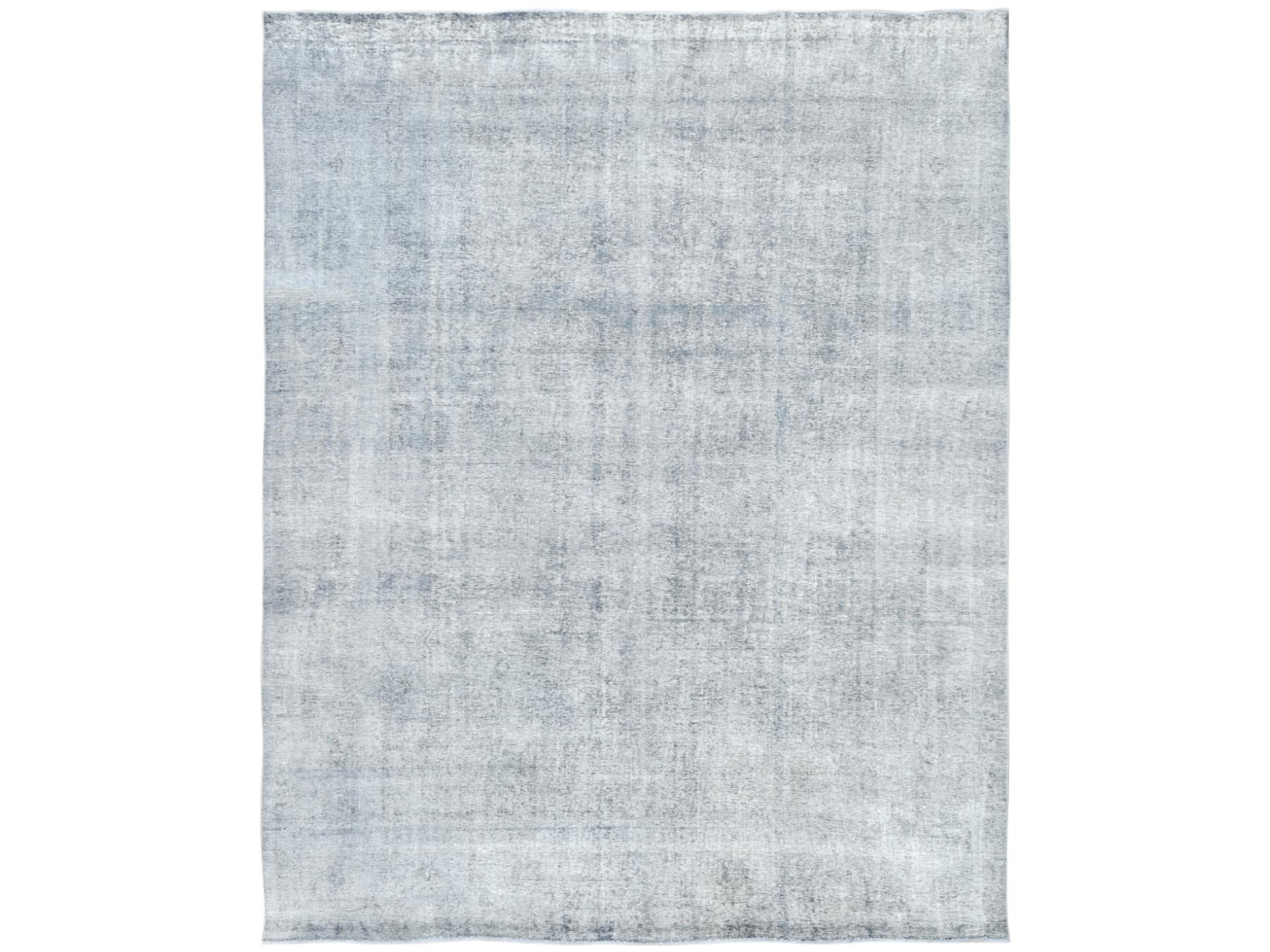 Gray 9'5" x 12'2" Vintage Hand knotted Wool Rug - Sku: O082097