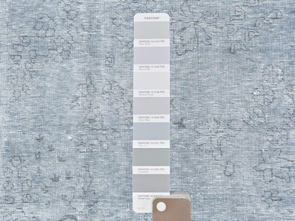 Tabriz Vintage hand-knotted wool rug in Gray, 9'5" x 12'2" — SKU O082097 (view 7)