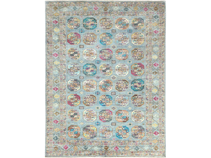 Blue 8'8" x 11'9" Kazak Hand knotted Wool Rug - Sku: O082273