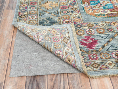 Blue 8'8" x 11'9" Kazak Hand knotted Wool Rug - Sku: O082273
