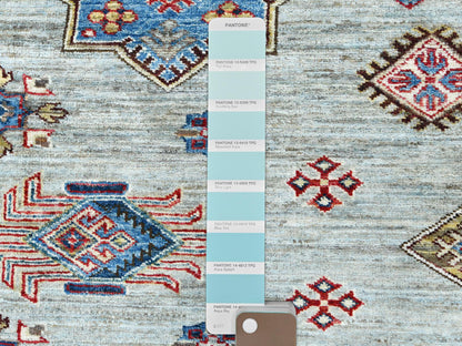Blue 7'10" x 9'10" Kazak Hand knotted Wool Rug - Sku: O082305