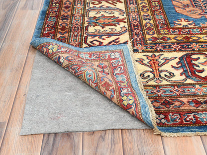 Blue 9'0" x 12'7" Kazak Hand knotted Wool Rug - Sku: O082447