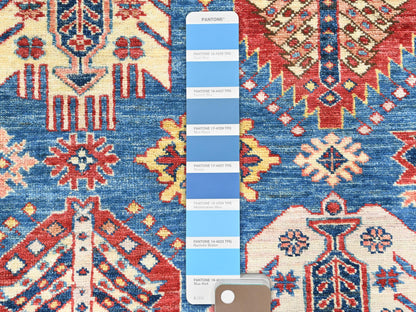 Blue 9'0" x 12'7" Kazak Hand knotted Wool Rug - Sku: O082447