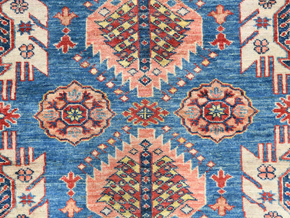 Blue 9'0" x 12'7" Kazak Hand knotted Wool Rug - Sku: O082447