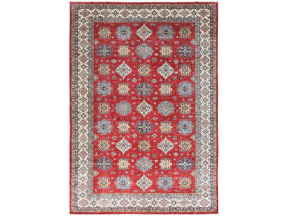Kazak Kazak hand-knotted wool rug in Red & Ivory, 12'1" x 16' — SKU O082528