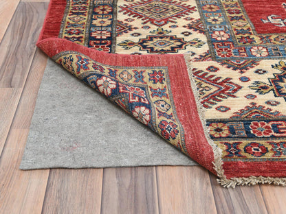 Kazak Kazak hand-knotted wool rug in Red & Ivory, 12'1" x 16' — SKU O082528 (view 5)