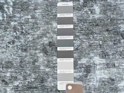 Tabriz Vintage hand-knotted wool rug in Gray, 9'3" x 12' — SKU O082544 (view 7)