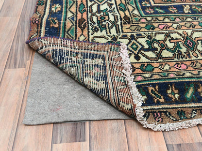 Vintage hand-knotted wool runner in Orange & Ivory, 11'2" x 21'2" — SKU O082548 (view 5)